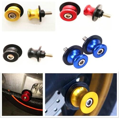 2pcs 6/ 8/ 10mm Spools Sliders motorcycle Swingarm Spool slider for KTM 530EXC EXC-R XCR-W XC-W FREERIDE 250R 350 Husaberg