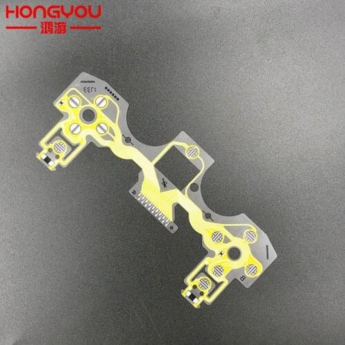 20PCS For Sony Playstation 4 PS4 old Version ControllerFor PS4 Version 2.0 Yellow Keypad Replacement Part Conductive Film