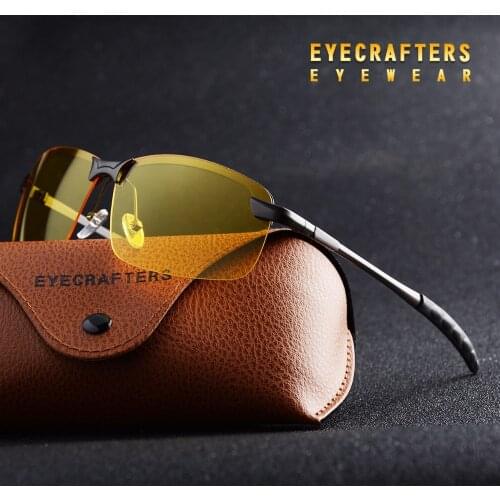 2021 HD Night Vision Glasses Men Oculos Driver Goggles Yellow Driving Glasses Male Polarized Sunglasses for Night gafas de sol