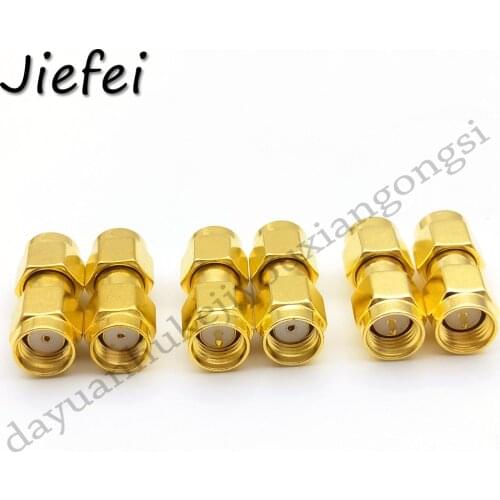 50-500 PCS 3 Type New ( RP ) SMA Male to SMA male female pin RF Coax Adapter Straight gold plated