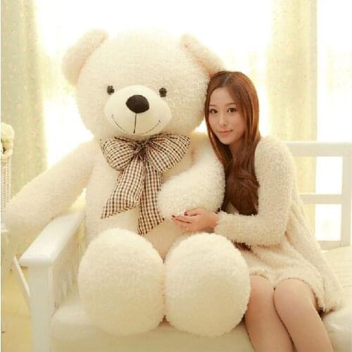 75CM High Quality Huge Soft 100% Cotton Toy Giant Big Cute Plush Stuffed Teddy Bear Best For Kids Christmas Festival Gift#53444