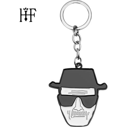 Breaking Bad Keychain Key Holder Walter White Key Chain Metal Keychain TV Pendant Charm Jewelry llaveros para hombre