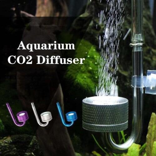 Aquarium CO2 Diffuser Fish Tank Bubble Atomizer Reactor Solenoid Regulator CO2 System Atomizer for Plant with Suction Cup