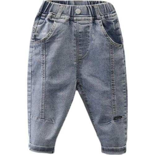 New Brand Pants Kids Trousers Fashion Boys Jeans Children Leggings Spring Denim Clothes Baby Casual Jean Infant 2 to 7Years