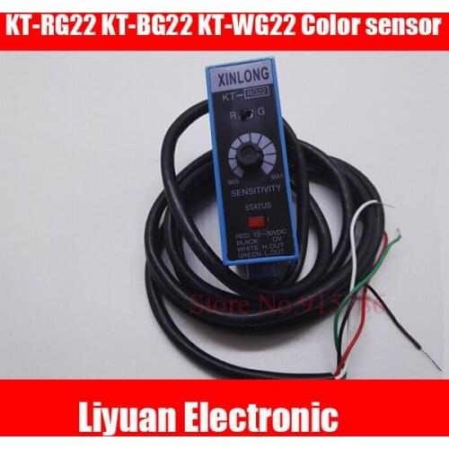 Color sensor /KT-RG22 KT-BG22 KT-WG22 double color Light tracking photoelectric switch for filling machine / bag machine / Slitt
