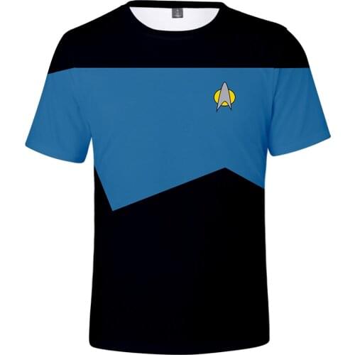 Hot Movie Star Trek t shirt Men/Women Summer streetwear Short Sleeve Kpop Plus Size Star Trek cosplay tshirt Tops Tees