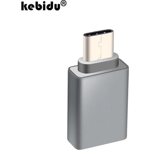 Kebidu Hot USB-C Type C Adapter Male to USB 3.0 Female Metal USB OTG Converter for Xiaomi Oneplus LG Nexus 5X 6P