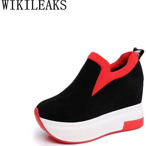 Women Shoes Platform Sneakers Tenis Feminino Shoes Woman Zapatillas Mujer Casual Basket Femme 2020 Red Height Increasing Sapatos