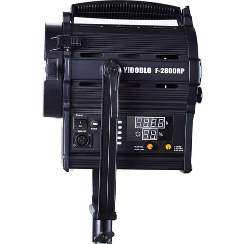 Yidoblo F-2800RP 200W Led Studio Video Light 5500K Daylight Live Stream Lamp Shoot Lamp Spotlight DMX Remote Control Cold Light