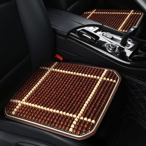 Summer Cool Car Seat Cover Natural Maple Wood Bead Car Seat Cushion Massage Breathable Environmental Waterproof Seat Mat