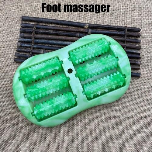 Hot Dual Foot Massager Roller Foot Acupoint Stimulation Footstool Relief Fatigue Relax & Relieve Foot Pain N66