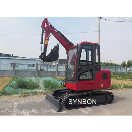 SYNBON Mini Digger 3Ton SY604 With desiel engine For Garden And Construction Small Excavator Without Cabin