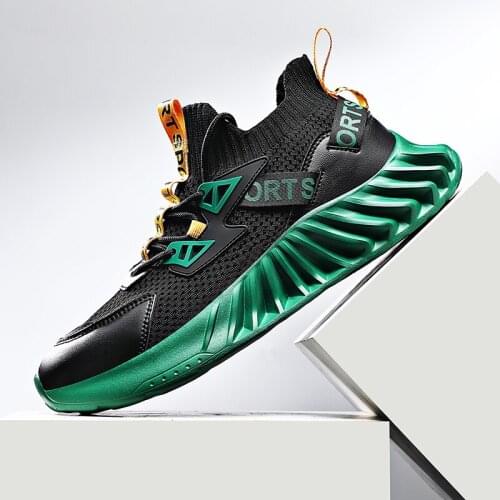 High-Top Blade Running Sneakers Flying Weaving Sock Men Shoes Wear-Resistant Comfortable Casual Zapatillas Hipster Footwear