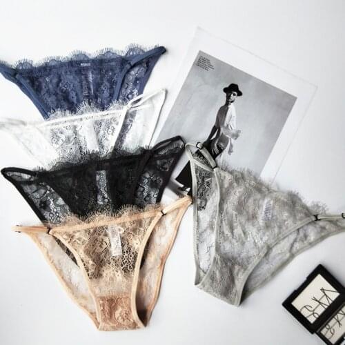 New Sexy Womens Underpants Fashion Lace Panties Sexy Transparent Underwear Large Womens Underwear Seamless Low Waist Briefs