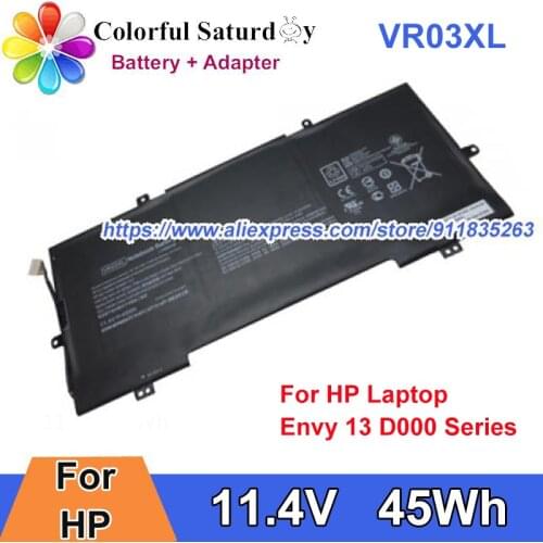 Original For Envy 13 Series Laptop Battery VR03XL 816497-1C1 11.4V 45Wh HSTNN-1B7E HSTNN-IB7E TPN-C120 POR94EA PVFMG01 P6M45PA