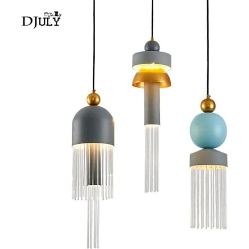 Nordic Italian design tassel luxury pendant lights for living room clothing store villa suspension luminaire led hanging lamp
