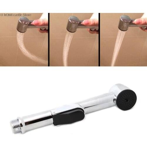 Toilet Handheld Bidet Sprayer Shattaf Cloth Diaper Sprayer ABS Polished Chrome Shower Head