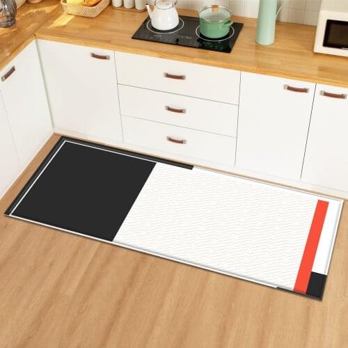 Nordic Kitchen Mat Home Decoration Entrance Doormat 3D Pattern Bedroom Tatami Hallway Bath Room Floor Carpet Living Mat Non-Slip