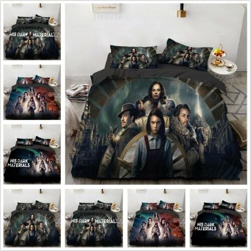 His Dark Materials Home Textile Pillow Case 3D Bed Linen Duvet Covers Comforter Bedding Sets Bed Set Home Decor Bedding