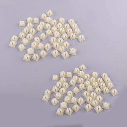 100Pcs Bumper License Plate Nut Bracket Clip 1/4" (#14) Screw Grommet Fit for GM Chevrolet Auveco 4755299 3907444 A8435 A11719