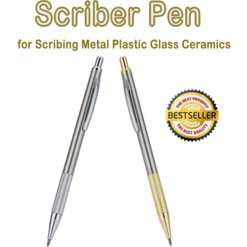1Pcs Tungsten Tip Scriber Metal Engraving Pen for Glass Ceramic Metal Wood Carving Hand Tool
