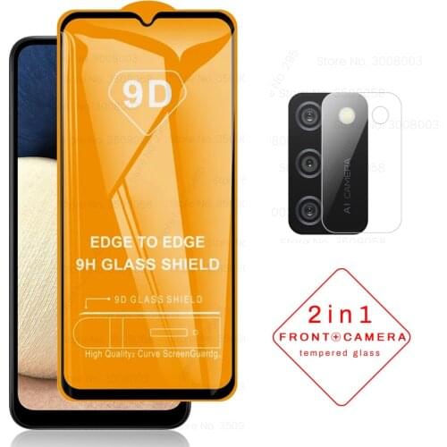 9D Full Glue Cover Tempered Glass for Samsung Galaxy A02S A 02S A02 S A 02 S SM-A025F/DS 6.5'' Camera Lens Protective Cover Film