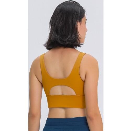 Heyyoga Naked-feel CAMO Prints Padded High Impact Athletic Sports Bras Women Workout Fitness Crop Top Shockproof Gym Yoga Bras