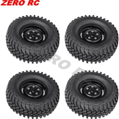 4PCS 1/10 RC Crawler 1.9" 100MM Tire&Plastic Wheel For Tamiya RC4WD D90 D110 AXIAL SCX10 CC01 TF2