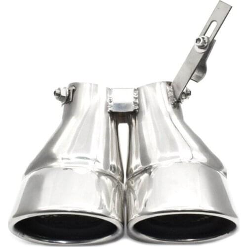 1 Piece Car Exhaust System Muffler Tip For M-ercedes B-enz W203 C Class C200 Stainless Steel Silver Rear Exhaust Pipe Tailpipe