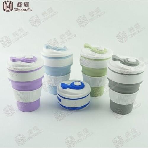 1pc Coffee Mugs Travel Collapsible FDA Silicone hand Cup Folding Water Cup BPA FREE Food Grade Drinking Ware Mug Tea Coffee Cups