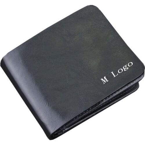 1 Pcs Top Quality Genuine Leather Black Document Bag Wallet Card Package Case M Power For B MW Free Shipping