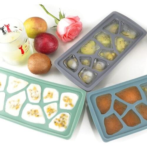 10 Grids Ice Tray DIY Ice Cream Maker irregular shape Form for Ice Fruit Ice Mold Kitchen Bar Drinking Accessories
