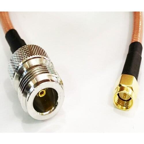 10pcs 20cm RG142 RF Coax Cable N Female to SMA Male Plug Connector RF Coaxial Cable