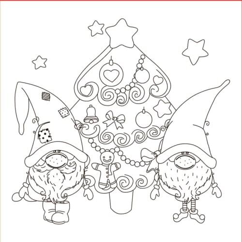 10x10 Christmas Transparent Clear Silicone Stamp Seal for DIY scrapbooking photo album Decorative clear stamp