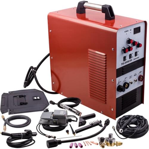 10A-200Amp 50/60Hz For TIG/Stick Square Wave Inverter AC/DC Aluminum Welder IGBT Pulse 110/220V