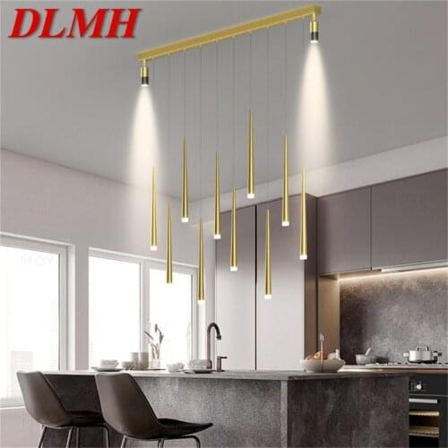 DLMH Nordic Pendant Light Modern LED Gold Lamps With Spotlight Fixtures for Home Dining Room Decoration