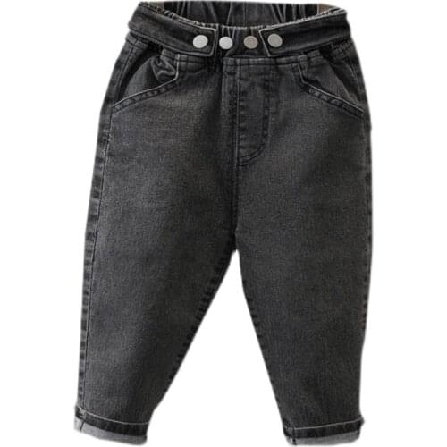 Top Quality Childrens Denim Trousers Spring Kids Jeans Pants Boys Girls Denim Trousers Child Clothing Boys Clothes 2-7T