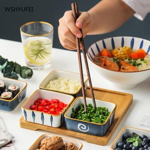 Japanese exquisite square nut plate smooth and delicate ceramic tableware creative snack snack seasoning soy sauce plate