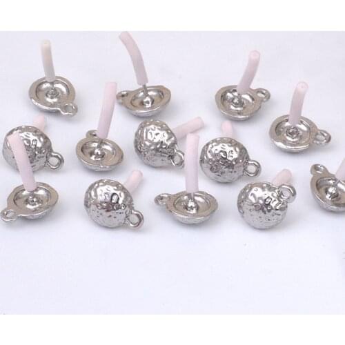 Zinc Alloy Rhoium Stud Alloy Round Ball Shape Base Earring Connector 10mm 2pcs/lot For DIY Jewelry Earrings Making Accessories