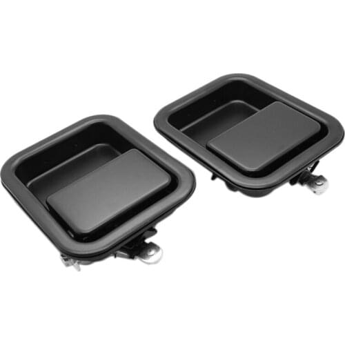 Metal Front Exterior Door Handle Set Full Door Type 55176382AE 55176383AE 1987-2006 for Jeep Wrangler TJ L YJ