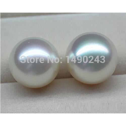 Wholesale 10-11 mm AAA Round Half Drilled Natural Freshwater Pearl