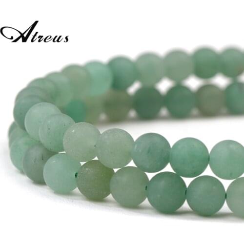 Natural Green Aventurine Jaspers Stone Beads 8mm Round Loose Spacer Beads For Jewelry Making DIY Beadwork Accessories