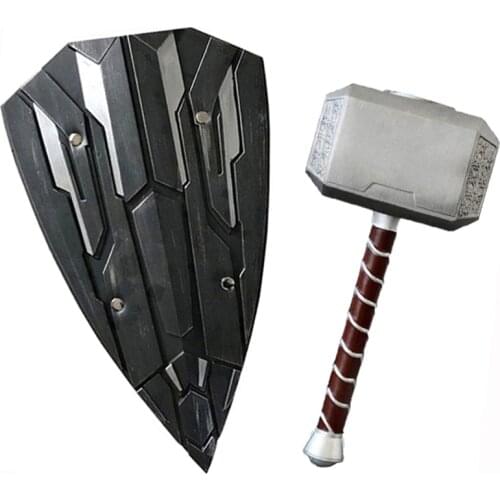 [New] 1: 1 Simulation 44cm The hammer mjolnir model toy adult cosplay costume party model toy collection