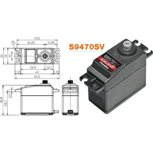 FUTABA S9470SV new high voltage digital steering gear