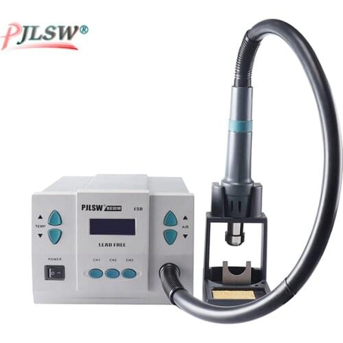 PJLSW 861DW lead-free hot air gun soldering station Intelligent digital display 1000W rework station For PCB chip repair