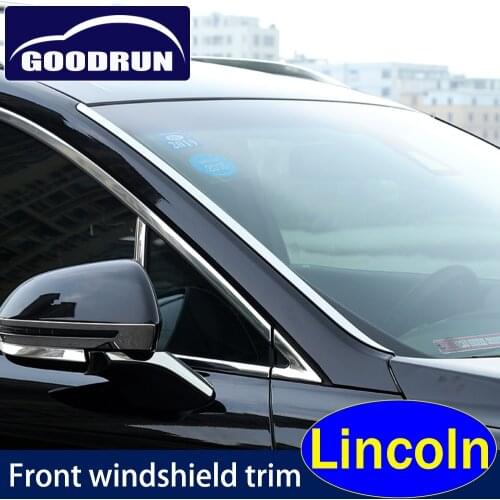 Front windshield strip for Lincoln CONTINENTAL MKX NAUTILUS head decoration refit exterior trim car sticker