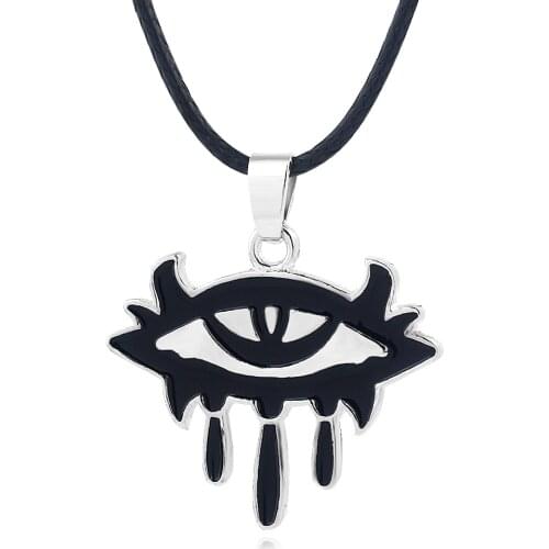 Neverwinter Nights Stainless Steel Nekclaces Letter Logo Pendants The Jewel of the North Eye For Women Men Cosplay Jewelry Gift