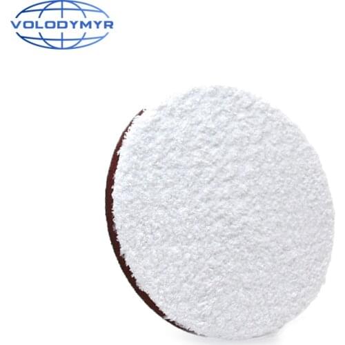 Volodymyr White Colour 5 Inch & 6 Inch Car Care Microfiber Buffing Sponge Polishing Pad Wax Applicator Pad Car Cleaning Polish