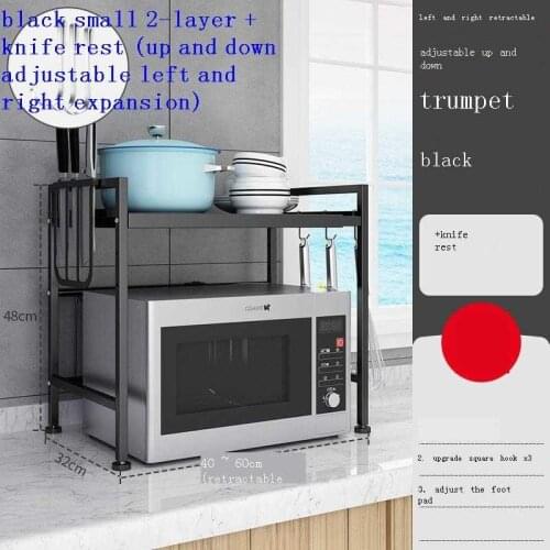 Keuken Organizer Especias Organizador De Cocina Adjustable Microwave Shelf Mutfak Cozinha Cuisine Kitchen Storage Rack Holder