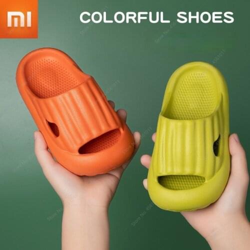 Xiaomi Childrens Slippers Summer Beach Shoes For Boys Girls Waterproof Antiskid Bathroom Kids Slippers Soft Baby Shoe
